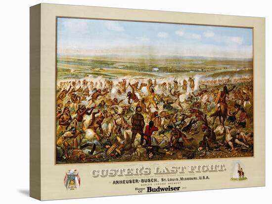 Custer's Last Fight Color Print from Painting-null-Premier Image Canvas