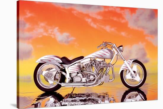 Custom Motorcycle-null-Stretched Canvas