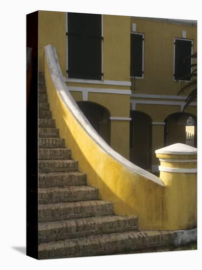 Customs House Exterior Stairway, Christiansted, St. Croix, US Virgin Islands-Alison Jones-Premier Image Canvas