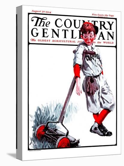 "Cut Grass or Play Baseball?," Country Gentleman Cover, August 30, 1924-Angus MacDonall-Premier Image Canvas