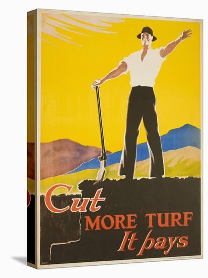 Cut More Turf it Pays-null-Premier Image Canvas