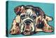 Cute Bulldog-null-Stretched Canvas