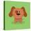 Cute Cartoon Dog-Nestor David Ramos Diaz-Stretched Canvas