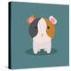 Cute Cartoon Hamster-Nestor David Ramos Diaz-Stretched Canvas