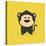 Cute Cartoon Monkey-Nestor David Ramos Diaz-Stretched Canvas