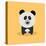 Cute Cartoon Panda-Nestor David Ramos Diaz-Stretched Canvas