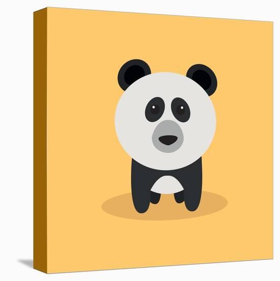 Cute Cartoon Panda-Nestor David Ramos Diaz-Stretched Canvas