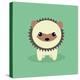 Cute Cartoon Porcupine-Nestor David Ramos Diaz-Stretched Canvas