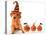 Cute Puppy Wearing a Halloween Witch Hat with Pumpkins-Hannamariah-Premier Image Canvas