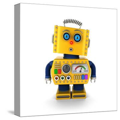 yellow robot toy