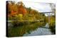 Cuyahoga Valley National Park, Ohio - Fall Foliage and Bridge-Lantern Press-Stretched Canvas