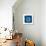 Cyan Blue Urchin-Christine Caldwell-Stretched Canvas displayed on a wall