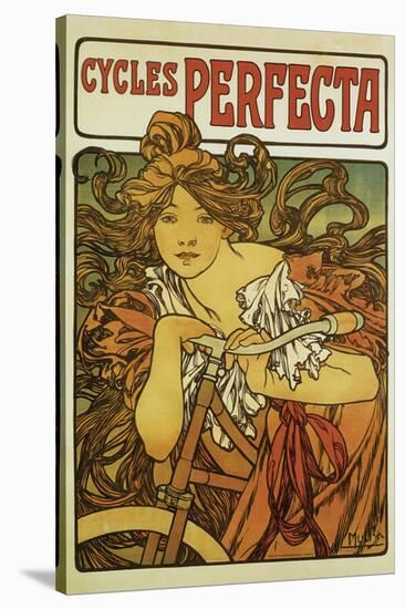 Cycles Perfecta-Alphonse Mucha-Stretched Canvas