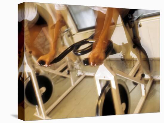 Cycling Spinning Class in Action-null-Premier Image Canvas