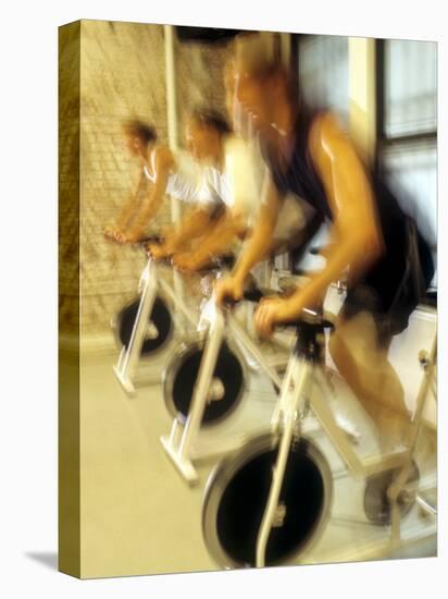 Cycling Spinning Class in Action-null-Premier Image Canvas