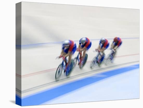 Cycling Team Competing on the Velodrome-Chris Trotman-Premier Image Canvas