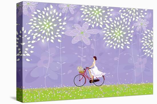 Cycling-Milovelen-Stretched Canvas