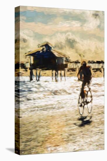 Cyclist - In the Style of Oil Painting-Philippe Hugonnard-Premier Image Canvas