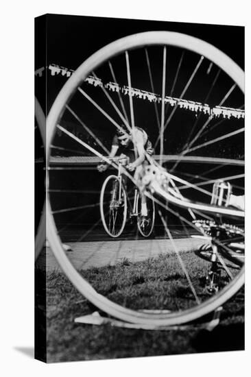 Cyclist Jacques Anquetil Failed in the Attempt of Breaking World Record October 22, 1955-null-Stretched Canvas