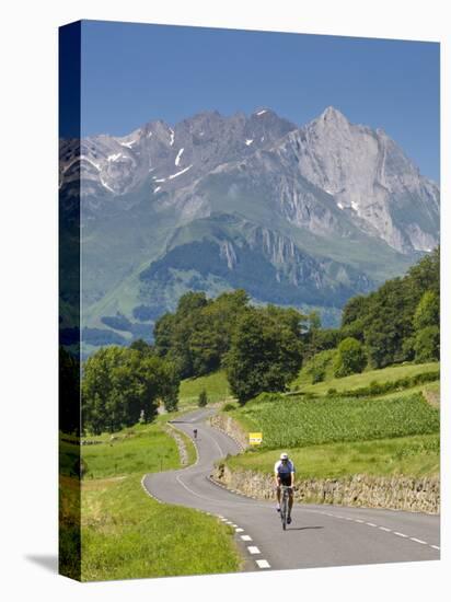 Cyclists, Grange Sous La Neige, Midi-Pyrenees, France-Doug Pearson-Premier Image Canvas