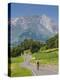 Cyclists, Grange Sous La Neige, Midi-Pyrenees, France-Doug Pearson-Premier Image Canvas