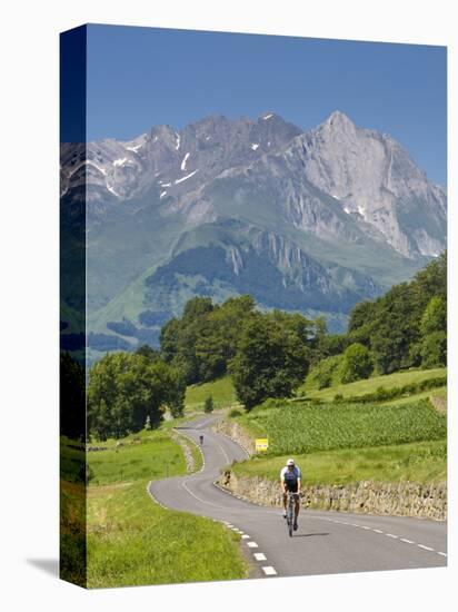 Cyclists, Grange Sous La Neige, Midi-Pyrenees, France-Doug Pearson-Premier Image Canvas