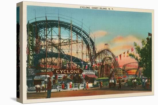 Cyclone, Coney Island, New York City-null-Stretched Canvas