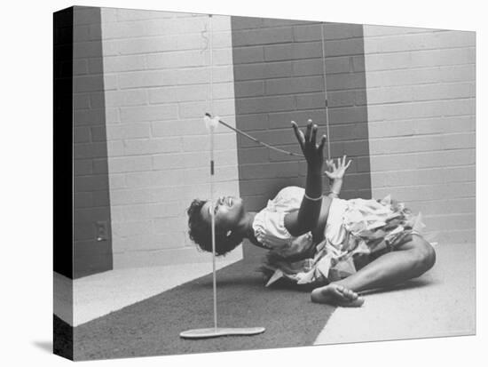 Cynthia Yuelue of Trinidad Dancing the Limbo at Party-Ralph Crane-Premier Image Canvas