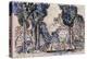 Cypresses in Sainte-Anne (Sainttrope)-Paul Signac-Premier Image Canvas