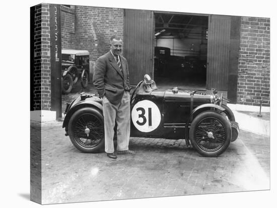 Cyril Paul with His Mg C Type, 1932-null-Premier Image Canvas