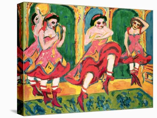 Czardas Dancers, 1908-20-Ernst Ludwig Kirchner-Premier Image Canvas