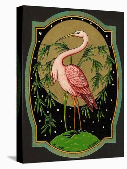 Czech English Cotton Label with Pink Ibis-null-Premier Image Canvas