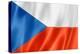 Czech Flag-daboost-Stretched Canvas