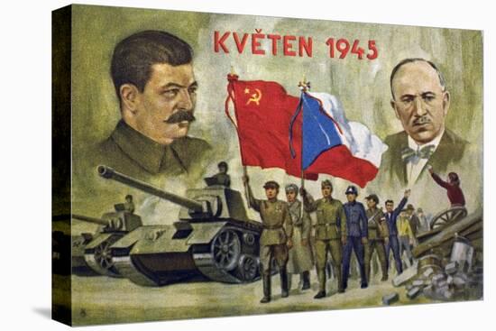 Czech Propaganda Card "May 1945"-null-Premier Image Canvas