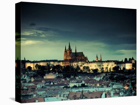 Czech Republic, Prague, Stare Mesto (Old Town), View of Hradcany Castle and St. Vitus Cathedral-Michele Falzone-Premier Image Canvas