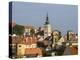 Czech Republic, South Moravia, Mikulov. The church Tower of St Wenceslas.-Julie Eggers-Premier Image Canvas