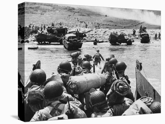 D-Day - Landing in France - Omaha Beach-Robert Hunt-Premier Image Canvas