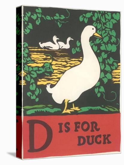 D is for Duck-null-Stretched Canvas