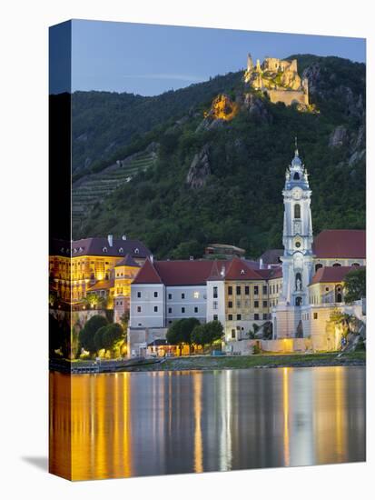 DŸrnstein Abbey, Blue Tower, Wachau, the Danube, Lower Austria, Austria-Rainer Mirau-Premier Image Canvas