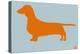 Dachshund Orange-NaxArt-Stretched Canvas