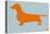 Dachshund Orange-NaxArt-Stretched Canvas