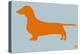 Dachshund Orange-NaxArt-Stretched Canvas