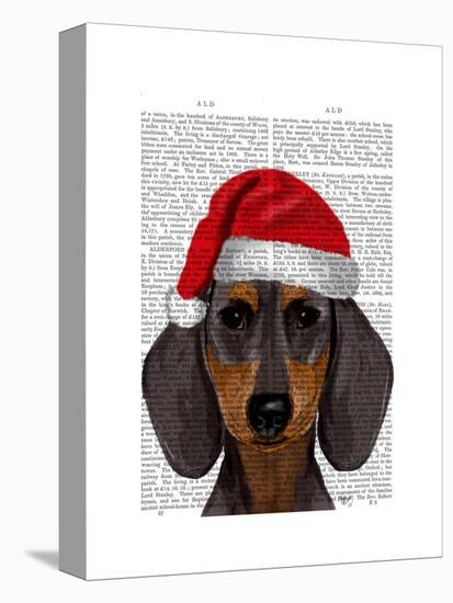 Dachshund-Fab Funky-Stretched Canvas