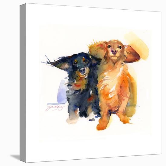 Dacshund Duo, 2014-John Keeling-Premier Image Canvas