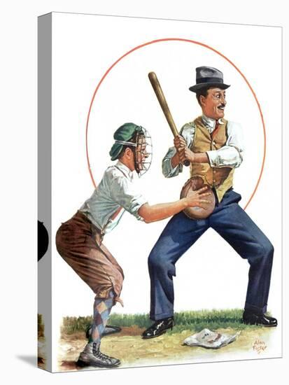 "Dad at Bat,"June 1, 1929-Alan Foster-Premier Image Canvas