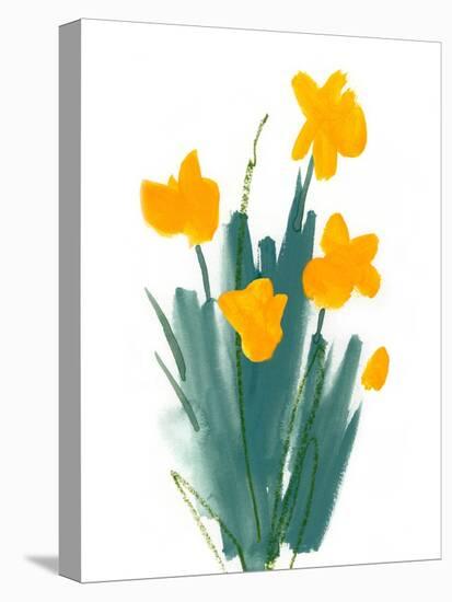 Daffodil Bunch II-Jacob Green-Stretched Canvas