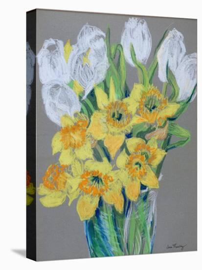 Daffodils and White Tulips, 2000-Joan Thewsey-Premier Image Canvas