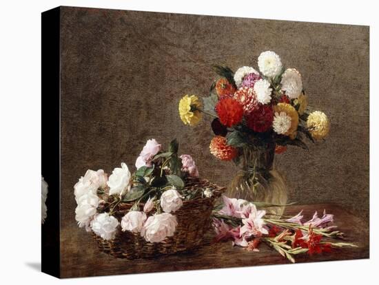 Dahlias, 1896-Henri Fantin-Latour-Premier Image Canvas