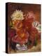 Dahlias; Les Dahlias-Pierre-Auguste Renoir-Premier Image Canvas