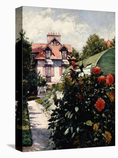 Dahlias, Petit Gennevilliers Garden-Gustave Caillebotte-Premier Image Canvas